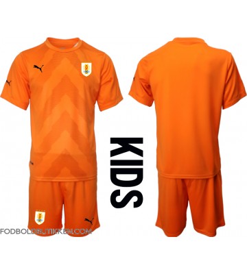 Uruguay Målmand Udebanetrøje Børn VM 2022 Kortærmet (+ Korte bukser)